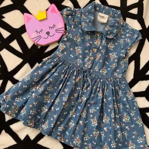 OSH KOSH floral jeans dress size 3T